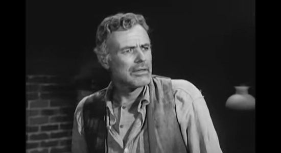 House Peters J. as Sheriff Cal, a lawman tired of gunfights and reluctant to take on Juan Avila in Terror at Black Falls (1952)