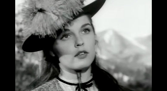 Luana Patten as Hannah Hawker, the preacher's lovely daughter in Shoot Out at Big Sag (1962)