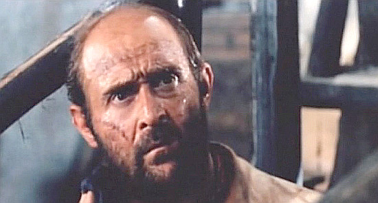 Roberto Messina (Bob Messenger) as the tavern owner in Sheriff with the Gold (1966)