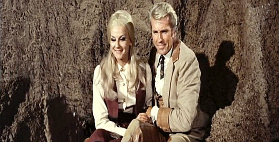 Halina Zalewska as Betty and Rik Van Nutter as Joe Ford in Dynamite Joe (1967)
