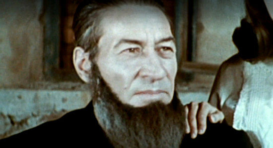 Arthur Resley as Jeroboam, the man living in the desolate cabin in The Devil's Mistress (1965)