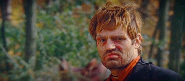 Don McGovern as The Pyscho, ready for a final showdown with The Kid in The Wicked Die Slow (1968)