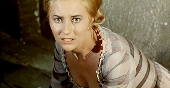 Gladys Richener as Mary, the sheriff's widow, in Colorado Charlie (1965)