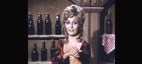 Sophia Kammara as saloon girl Margie in Sheriff of Rock Springs (1971)