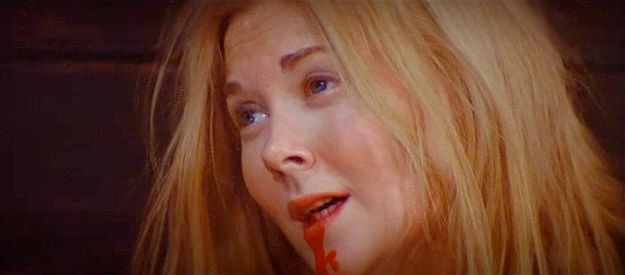 The Psycho's abused lover, the woman featured in the posters for The Wicked Die Slow (1968)