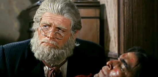 Wayde Preston as Johnny Brennan in his doctor's disguise in God Will Forgive My Pistol (1969)