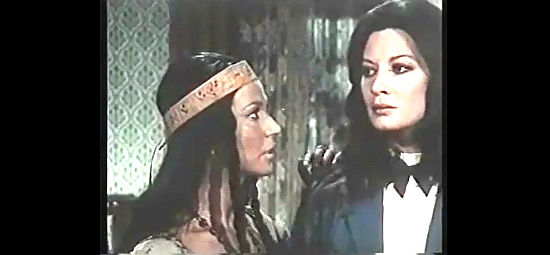 Luisa Rivelli as Isidra with Rosalba Neri as Catherine in Blood River (1974)