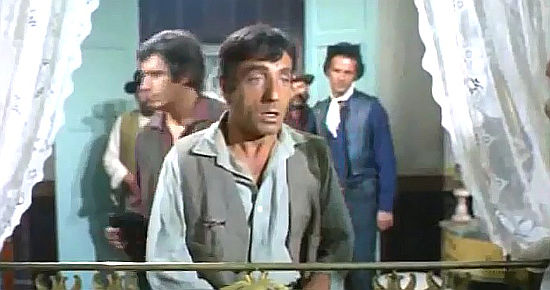 Murriz Brandariz (Pajarito) as Joe, the town drunk, in Law of Violence (1969) 