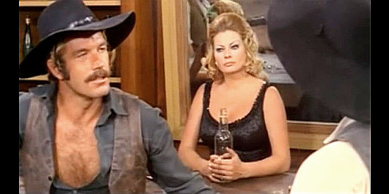 Richard Harrison as Jeff Carter and Anita Eckberg as Jane in Django's Spur (1971)