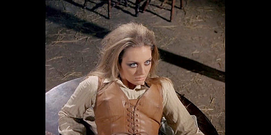 Simonetta Vitelli (Simone Blondell) as Monica Benson in Barrel Full of Dollars (1971) 