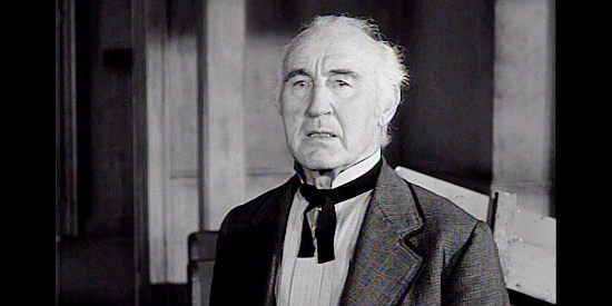 Donald Crisp as Judge Allen, a southern gentleman ruined by the Civil War in Drango (1957)