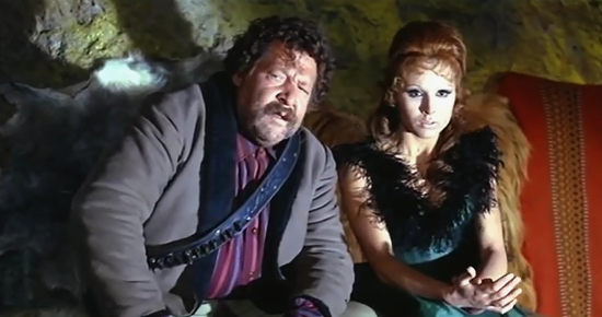 Fernando Sancho as Sancho Rodriguez with Antonella Judica as Carmen in Blood Calls to Blood (1968)