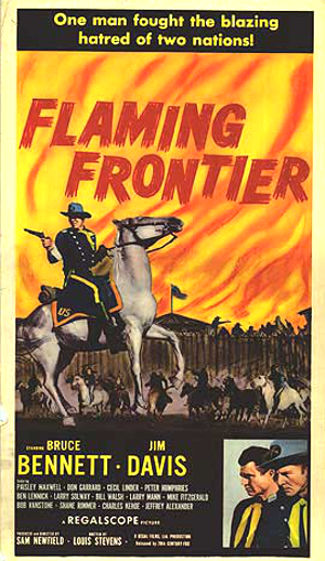 Flaming Frontier (1958) poster 