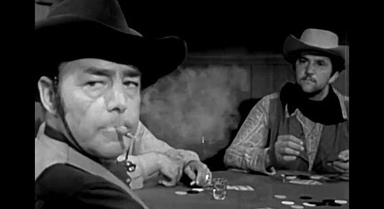 Kenne Duncan as Kale Tanner, leader of the Checker Gang and the man Luke Random is after in Flesh and the Spur (1953)