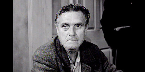 Morris Ankrum as Henry Calder, the northern sympathizer Drango tries to put on trial in Drango (1957)