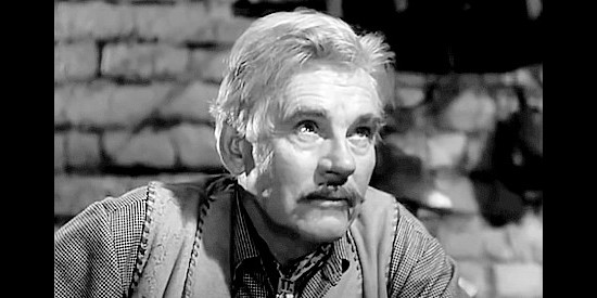 Walter Huston as T.C. Jeffords, the king of The Furies, bored with running his ranch in The Furies (1950)