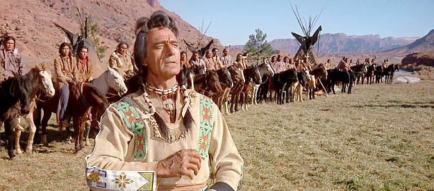 Gilbert Roland as Dull Knife, one of the chiefs who lead the Cheyenne away from the reservation in Cheyenne Autumn (1964)