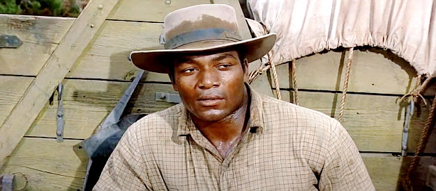 Jim Brown as Sgt. Franklyn, second in command under Capt. Haven in Rio Conchos (1964)