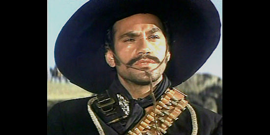 Aldo Sambrell as bandit chief Rojo in Gunfighters of the Casa Grande (1964)