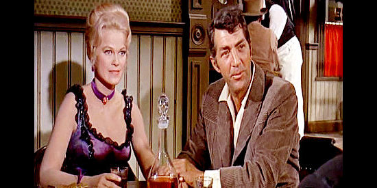 Carol Andreson as Claire with the man she's always trying to please, Alex Flood (Dean Martin) in Rough Night in Jericho (1967)