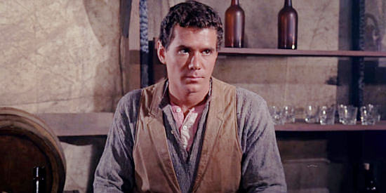 Don Ferrone as Bert Albany, the miner who falls for Blossom in Welcome to Hard Times (1967)