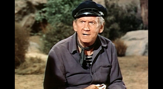 Fuzzy Knight as Capt. Luther, the former seaman who enters the bounty hunting business with Willie Duggans in The Bounty Killer (1965)