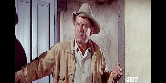 Glenn Ford as Marshal Dan Blaine, looking for answers about a dead man in the desert in The Last Challenge (1967)