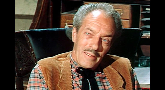 I. Stanford Jolley as Sheriff Jones, trying to warn Willie Duggans not to become a bounty hunter in The Bounty Killer (1965)