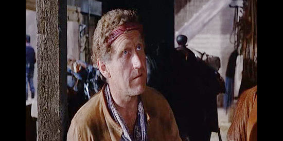 James Whitmore as Lou Trent, scout for Col. Valois, about to embark on a dangerous mission in Chuka (1967)