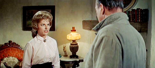 s Mary Gordon, getting the late Katie's belongings from her son John in The Sons of Katie Elder (1965)
