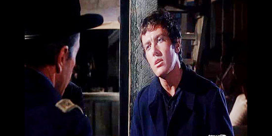 Michael Cole as Spivey, a soldier considering mutiny to escape an Arapaho attack in Chuka (1967)
