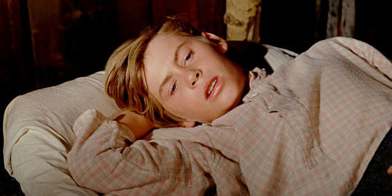 Michael Shea as Jimmy Fee, the boy Molly is training to be her watchdog in Welcome to Hard Times (1967)