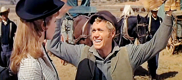 Tom Stern as Kevin O'Flaherty, leader of the teamsters who drive Wallingham's wagons in The Hallelujah Trail (1965)