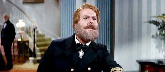 Roger C. carmel as Capt. Angus Ferguson, the blockade runner in Alvarez Kelly (1966)