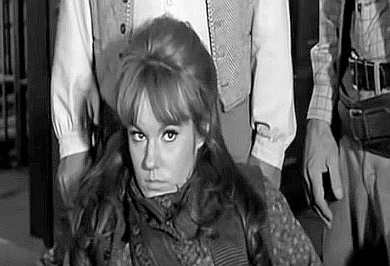 Barbara Rhoades as Penelope Cushings, being convinced federal service is preferrable to 300 years in prison, in The Shakiest Gun in the West (1968)