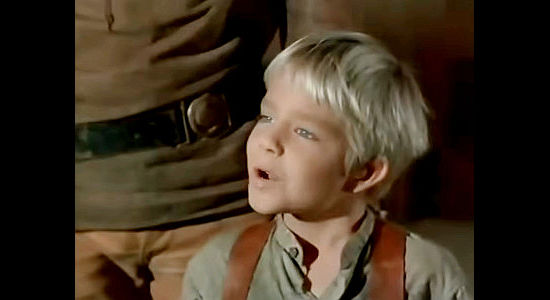 Buddy Foster as Johnny Dow, Angie's young son in Hondo and the Apaches (1967)