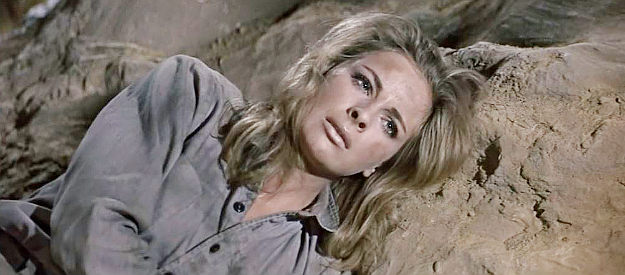 Camilla Sparve as Inga Bergmann, the judge's daughter kidnapped by Colorado and his men in MacKenna's Gold (1969)