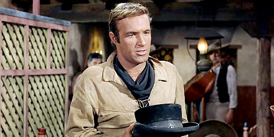 James Caan as Mississippi, explaining the importance of the hat he's holding in El Dorado (1967)