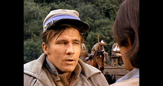 James Gammon as Tellis Yeager of the Pensicola Light Blues in Journey to Shiloh (1968)