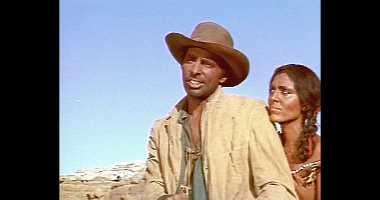 John Cardos as Joe Lightfoot with Maria Polo as Little Fawn in Five Bloody Graves (1969)