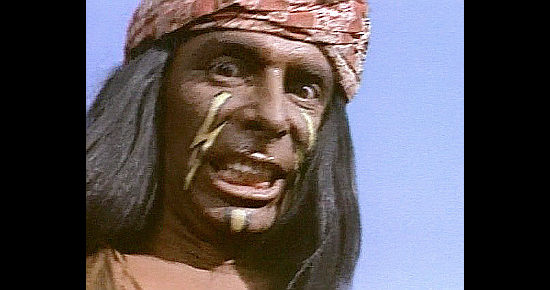 John Cardos as Setago, the Yaqui chief, in Five Bloody Graves (1969)