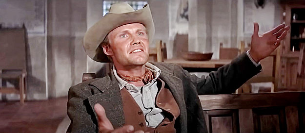 Jon Voight as Curly Bill Brocius, set to Texas to booze his memory away in Hour of the Gun (1967)