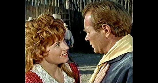 Julie Sommers as Caroline Reno with Darren McGavin as Capt. Benton in The Great Sioux Massacre (1965)