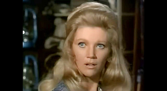 Kathie Browne as Angie Dow, the woman who falls for Hondo in Hondo and the Apaches (1967)