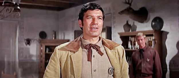 Michael Tolan as Pete Spence, Clanton's handpicked lawman after the Earps leave Tombstone in Hour of the Gun (1967)