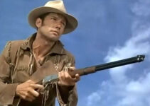Ralph Taeger as Hondo Lane springing into action in Hondo and the Apaches (1967)