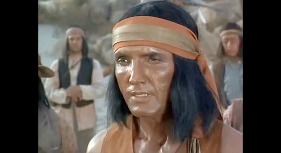 Victor Lundin as Silva, an Apache warrior determined to force a showdown with Hondo in Hondo and the Apaches (1967)