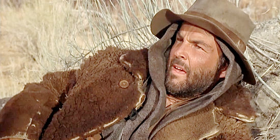 Anthony Zerbe as Dutchy, wounded during the encounter with Preacher Quint and his sons in Will Penny (1967)