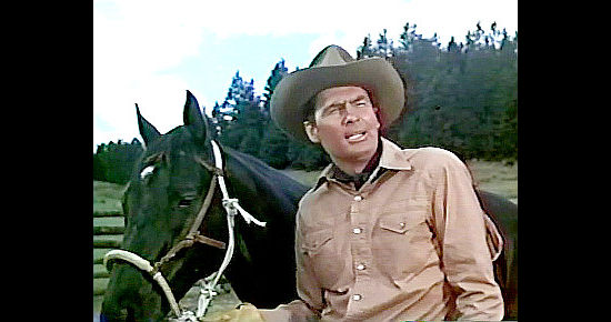Fess Parker as Clint with Smoky in Smoky (1966)