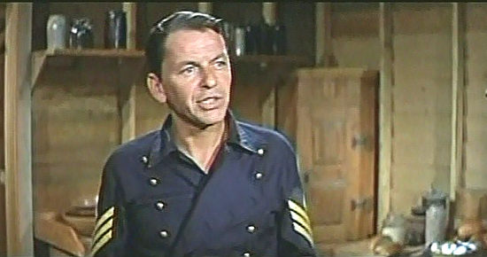 Frank Sinatra as Sgt. Mike Merry in Sergeants 3 (1962)